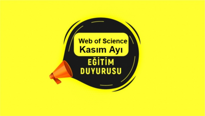 Web of Science Kasım Ayı Eğitimleri
